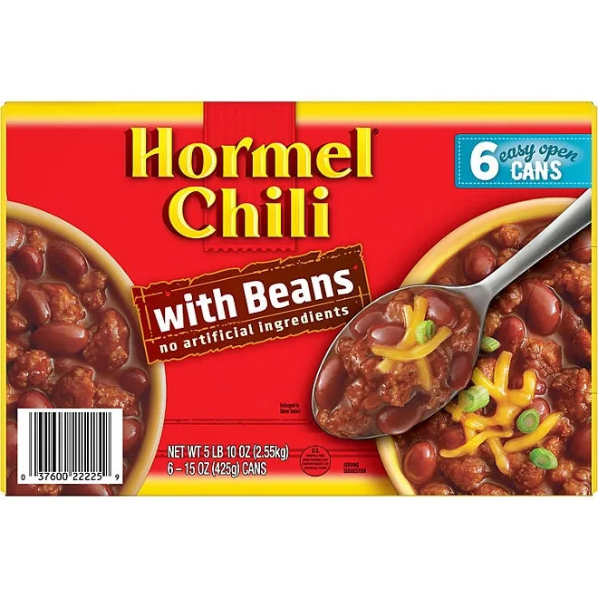 Hormel Chili with Beans 15 oz., 6 pk. 2