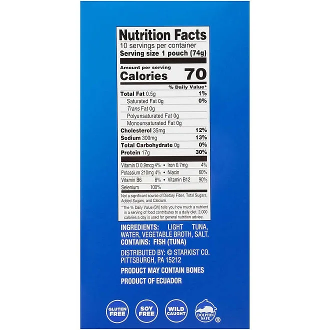 StarKist Chunk Light Tuna in Water, 2.6 oz., 10 pk. 3