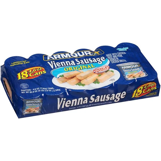 Armour Vienna Sausage. 4.6 oz., 18 ct. 2