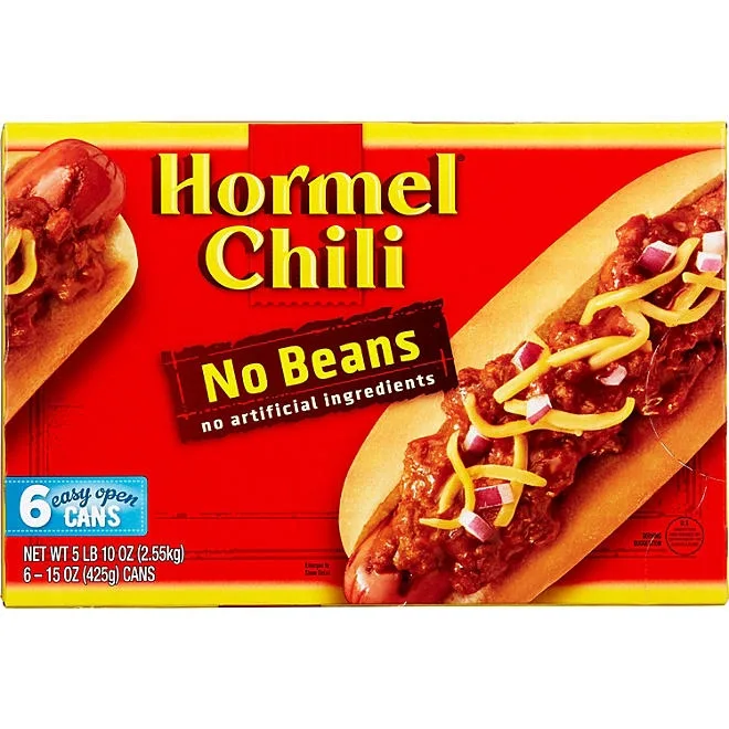Hormel Chili No Beans 15 oz., 6pk. 4