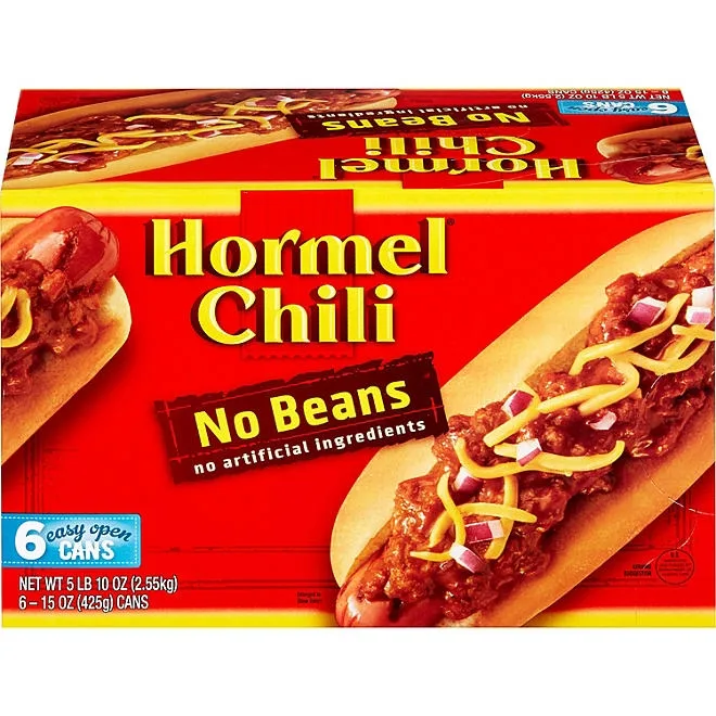 Hormel Chili No Beans 15 oz., 6pk. 2