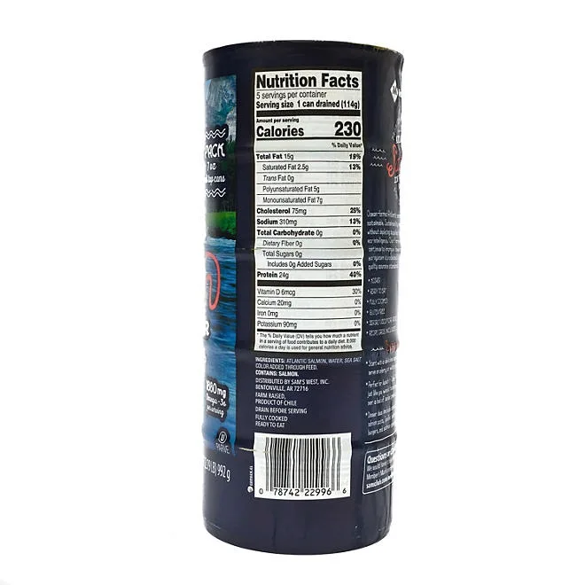 Member's Mark Canned Atlantic Salmon, 7 oz., 5 pk. 5