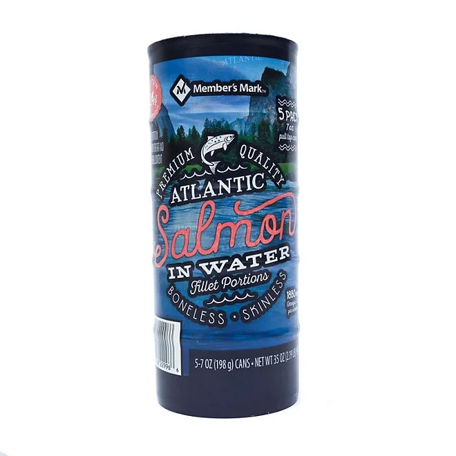Member's Mark Canned Atlantic Salmon, 7 oz., 5 pk. 4