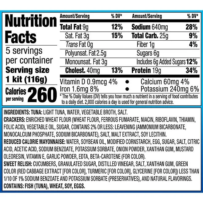 Starkist Chunk Light Tuna In Water Lunch To-Go 4.1oz., 5 ct. 4