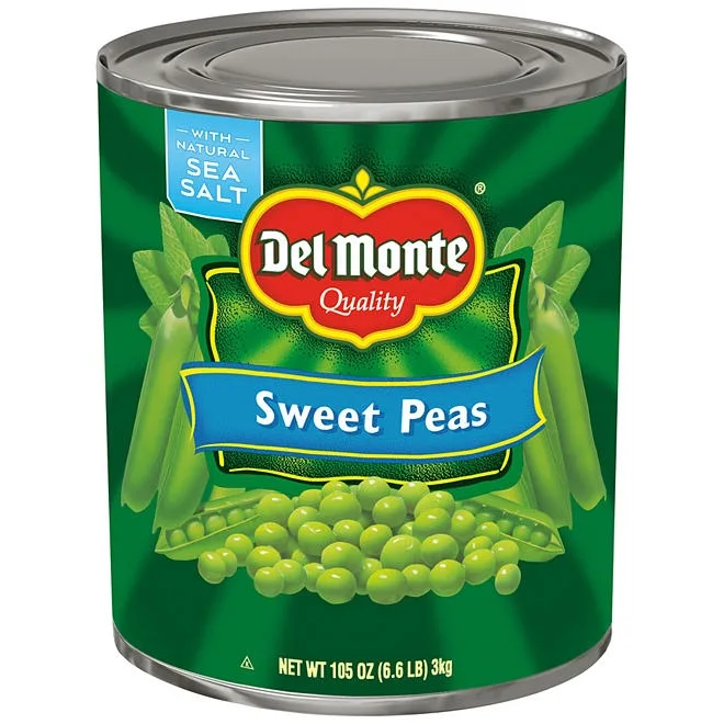 Del Monte Sweet Peas, 105 oz. 2