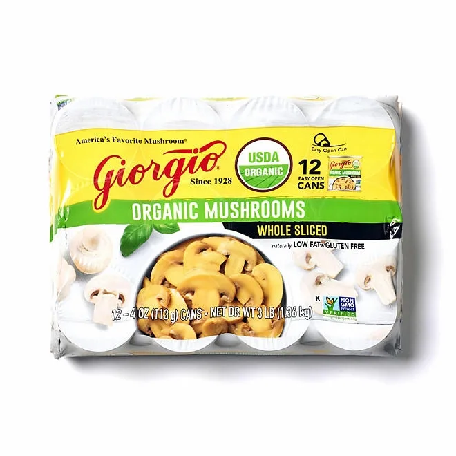 Giorgio Organic Mushrooms, 4 oz., 12 pk. 3