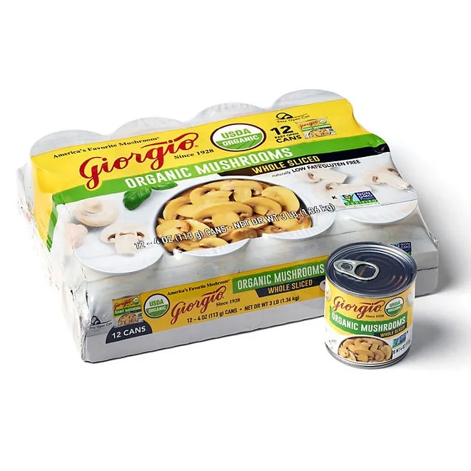 Giorgio Organic Mushrooms, 4 oz., 12 pk. 2