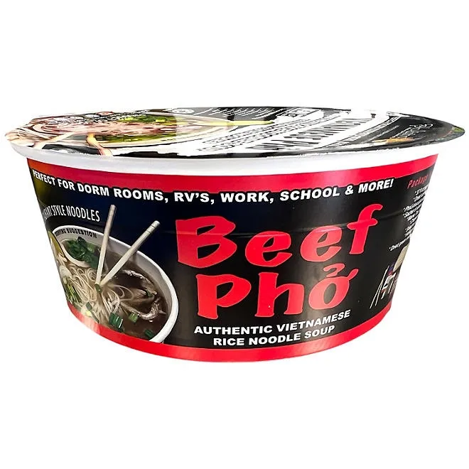 PhoLicious Authentic Pho Vietnamese Rice Noodle Soup, Variety Pack 4 pk. 4