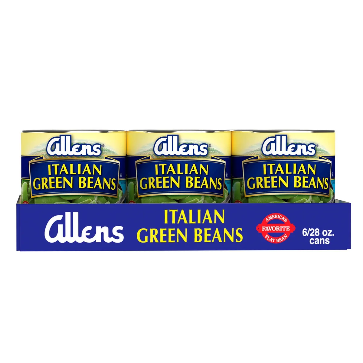 Allens Italian Style Green Beans, 28 oz., 6 pk.