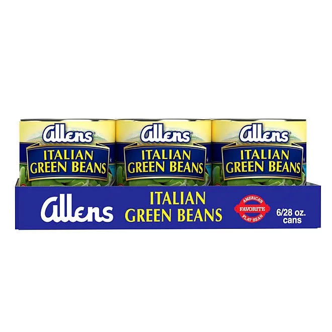 Allens Italian Style Green Beans, 28 oz., 6 pk. 2