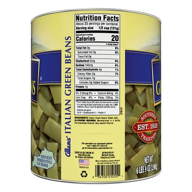 Allens Italian Style Green Beans, 28 oz., 6 pk. 3