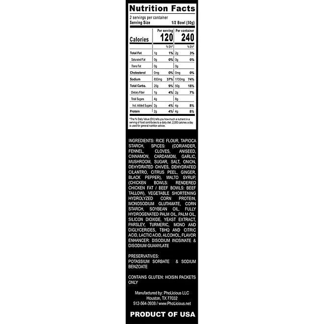 PhoLicious Vegetarian Instant Pho, 3.6 oz., 4 pk. 3