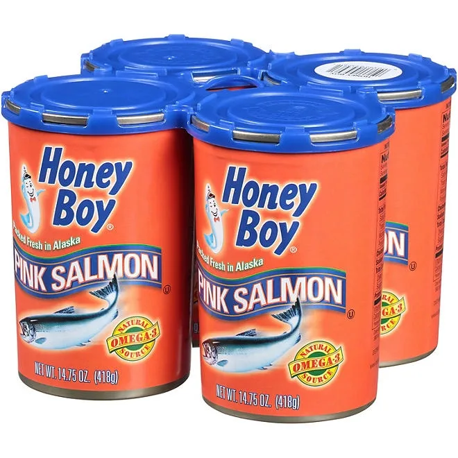 Honey Boy Pink Salmon, 14.75 oz., 4 pk. 4