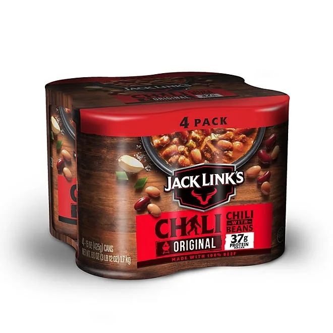 Jack Link's Chili with Beans, 15 oz., 4 pk. 2
