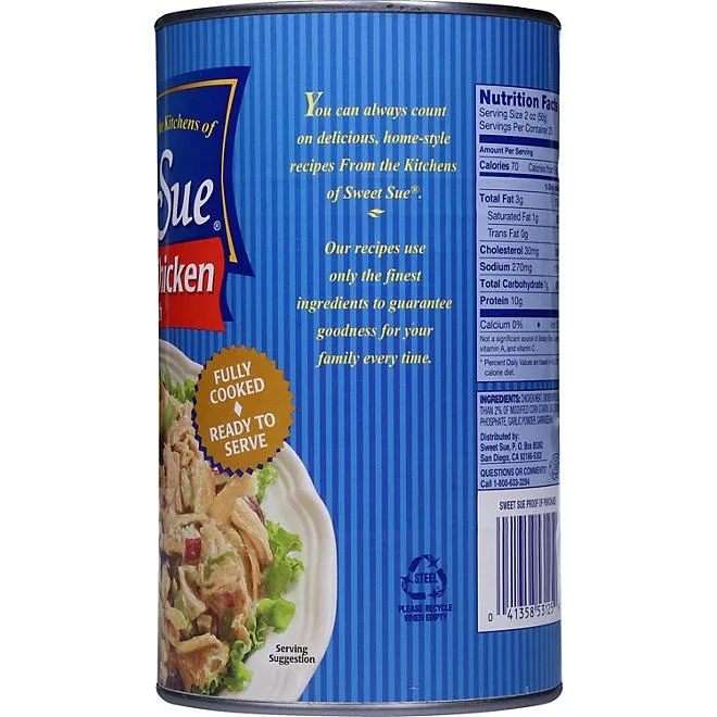 Sweet Sue Boneless Chicken with Broth, 50 oz. 3