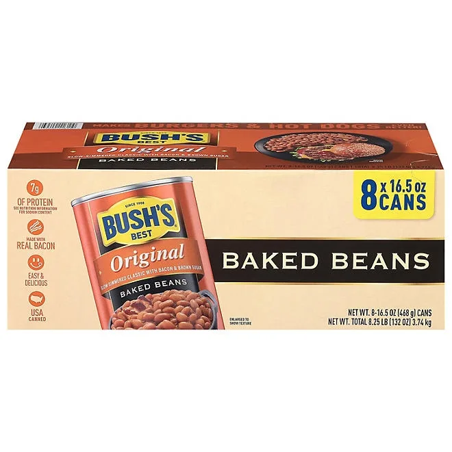 Bush's Original Baked Beans, 16.5 oz, 8 ct. 2