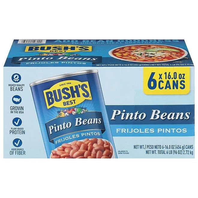 Bush's Pinto Beans 16 oz., 6 pk. 2