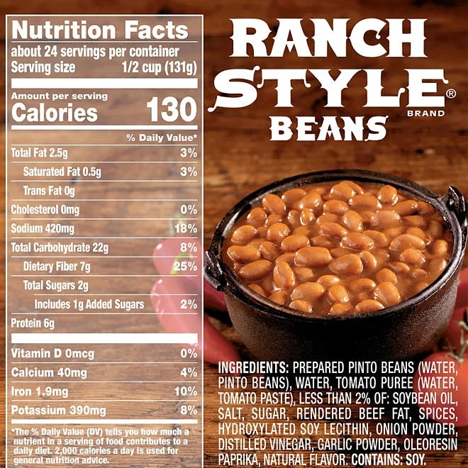 Ranch Style Beans, Canned Beans (15 oz.) 5