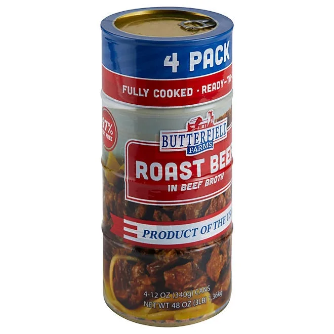 Butterfield Farms Roast Beef in Beef Broth 12 oz., 4 pk. 4