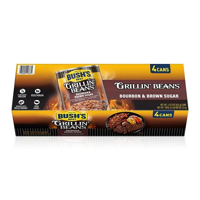 Bush's Bourbon and Brown Sugar Grillin' Beans 22 oz., 4 pk. 4