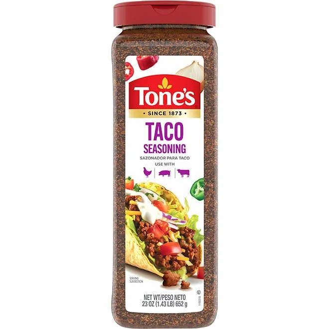 Tone's Taco Seasoning, 23 oz. 2
