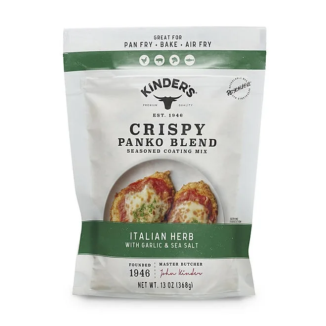 Kinder's Crispy Panko Blend, Italian Herb with Garlic and Sea Salt, 13 oz. 2