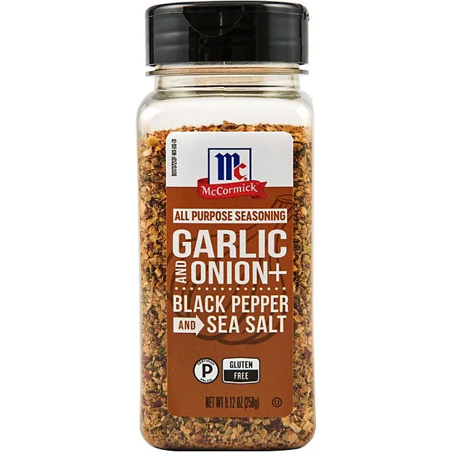McCormick All Purpose Garlic Onion Black Pepper Sea Salt, 9.12 oz. 2