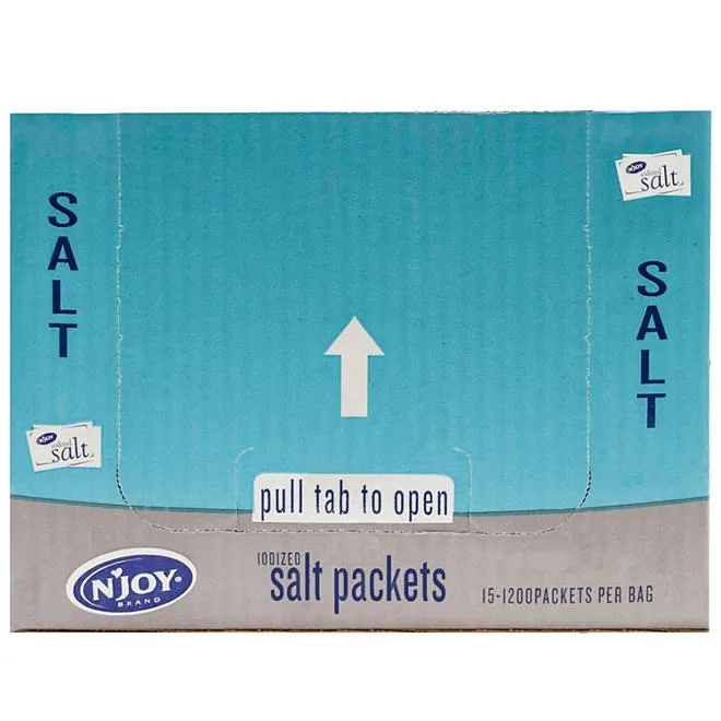 N'Joy Iodized Salt .5 g., 1,200 ct. 3