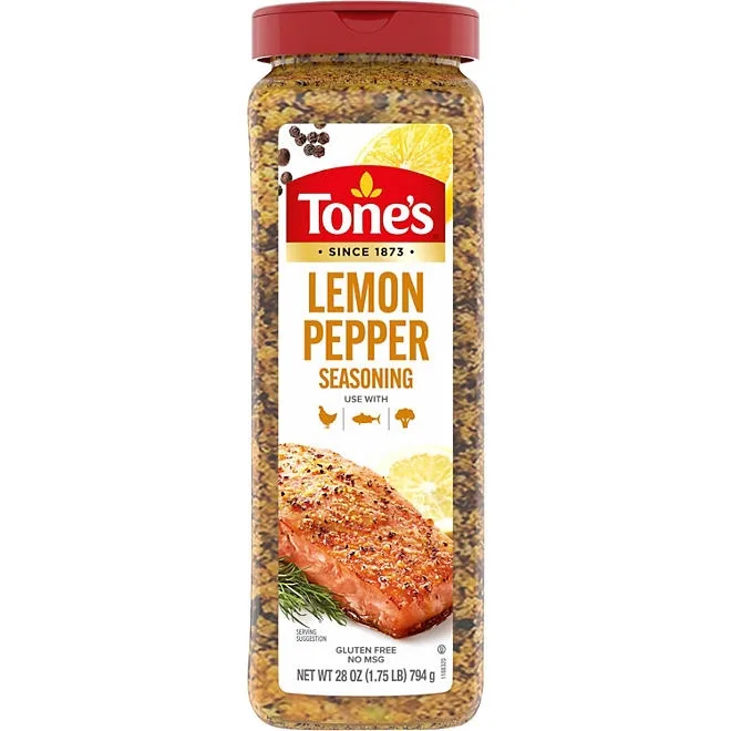 Tone's Lemon Pepper Seasoning, 28 oz. 2