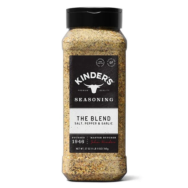 Kinder's The Blend Seasoning Salt, Pepper and Garlic, 27 oz. 2