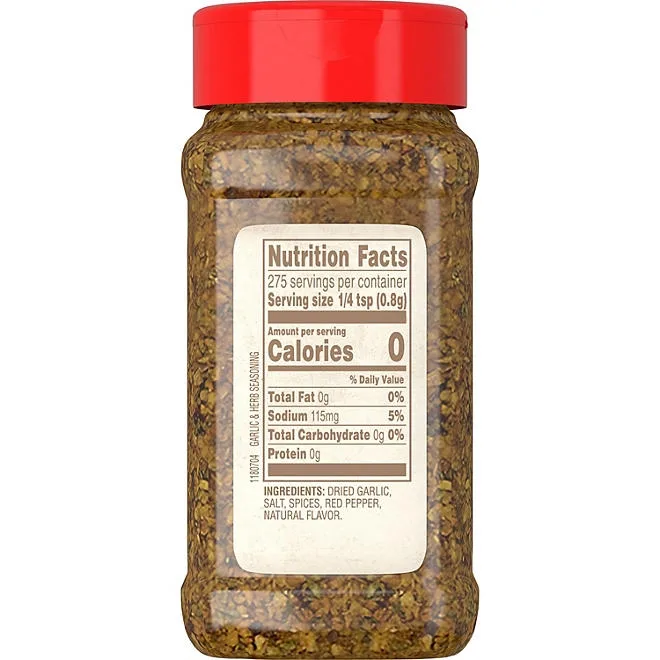 Weber Roasted Garlic and Herb Seasoning, 7.75 oz. 3