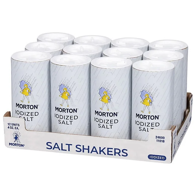 Morton Iodized Salt Shakers, 12 pk. 4