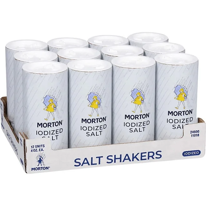 Morton Iodized Salt Shakers, 12 pk. 3