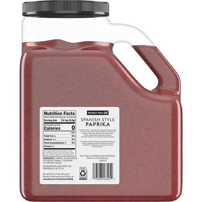 Member's Mark Spanish Paprika, 5 lbs. 5