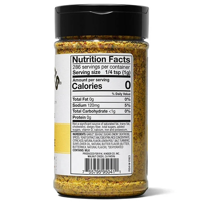 Kinder's Lemon Butter and Garlic Seasoning 9.25 oz. 3