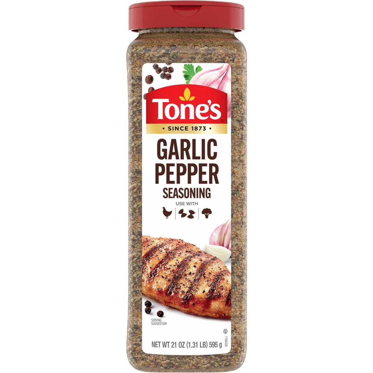 Tone's Garlic Pepper Seasoning Blend, 21 oz.