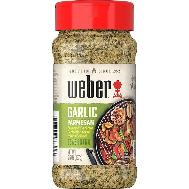 Weber Garlic Parmesan Seasoning, 6.6 oz. 2