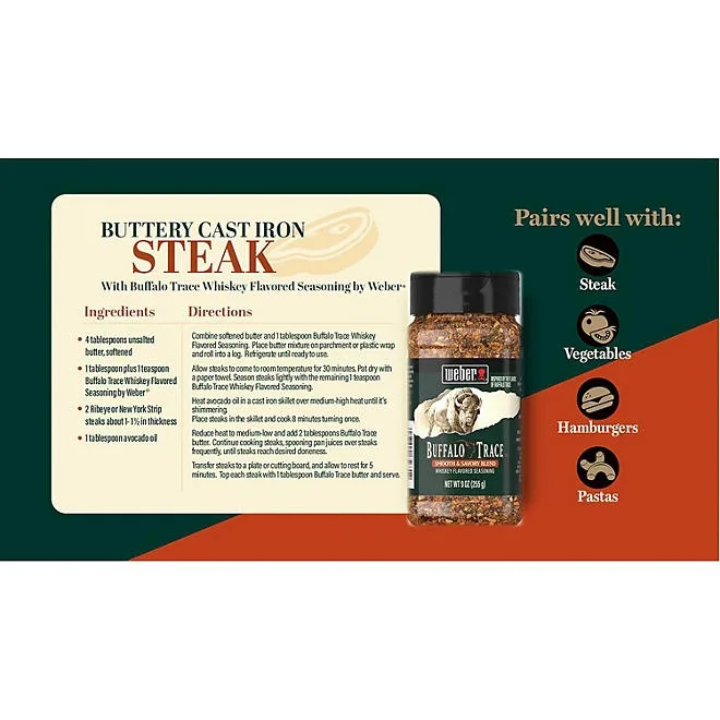 Weber Buffalo Trace Seasoning 9 oz. 5