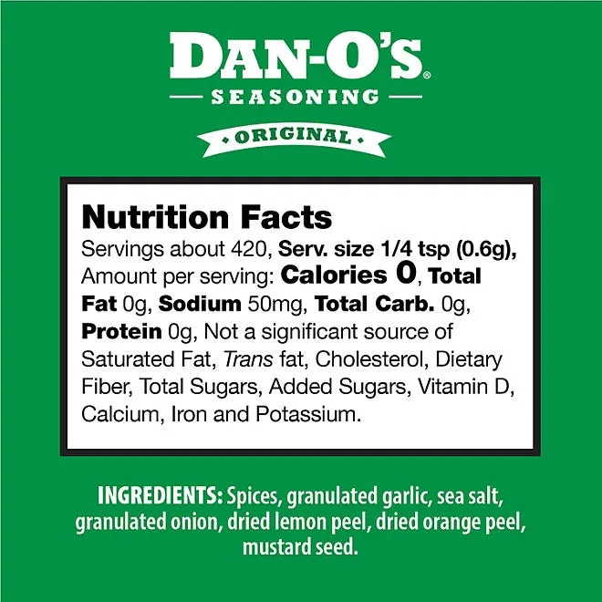 Dan-O's Original Seasoning, 8.9 oz. 3