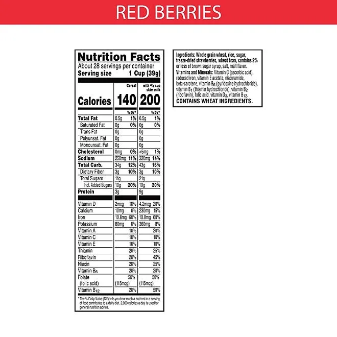 Special K Breakfast Cereal, Red Berries, 38 oz. 3