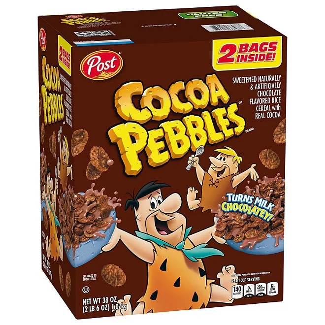 Cocoa Pebbles Cereal, 38 oz. 2