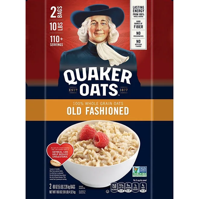 Quaker Old Fashioned Oats 160 oz., 2 pk. 5