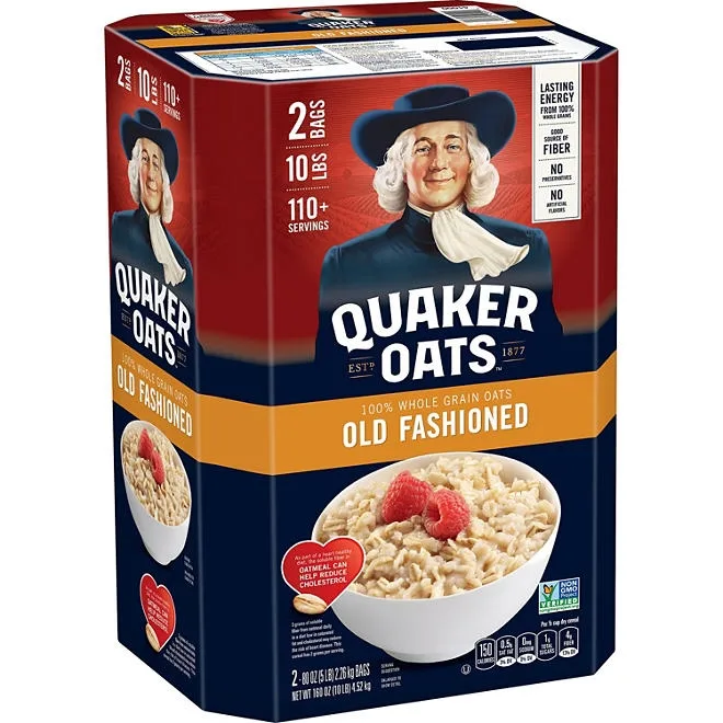 Quaker Old Fashioned Oats 160 oz., 2 pk. 2