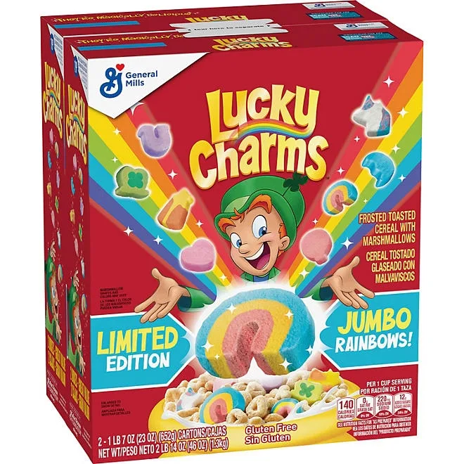 Lucky Charms with Marshmallows, 23 oz., 2 pk. 2