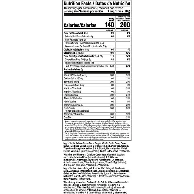 Lucky Charms with Marshmallows, 23 oz., 2 pk. 3