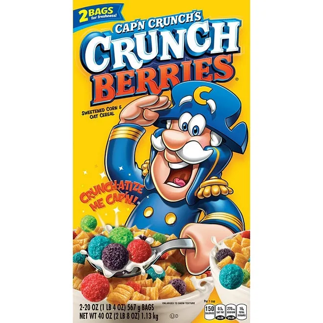 Cap'n Crunch's Crunch Berries Cereal, 40 oz. 3