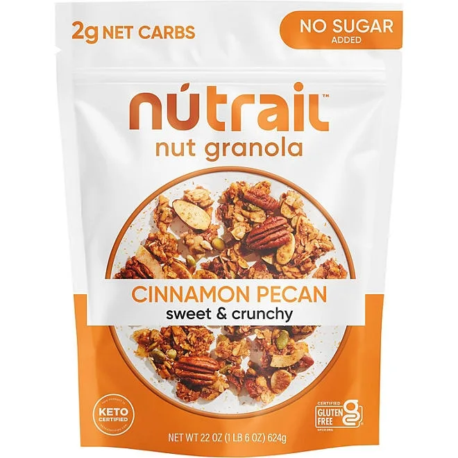 NuTrail Low Carb Keto Nut Granola, Cinnamon Pecan, 22 oz. 2