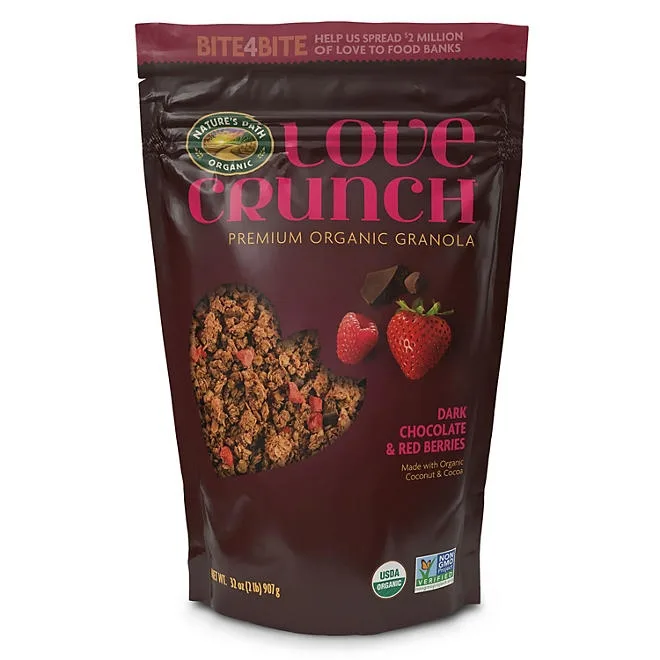 Nature's Path Love Crunch Organic Dark Chocolate & Red Berries Granola, 32 oz. 2