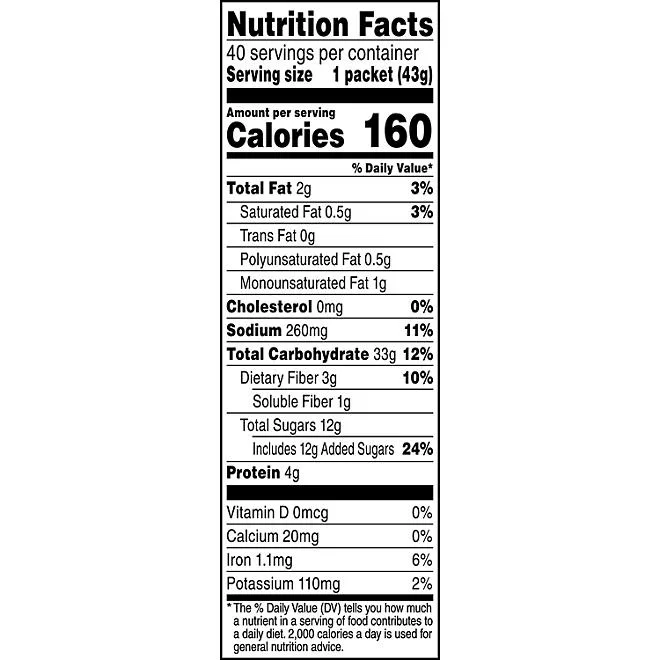 Quaker Instant Oatmeal, Maple Brown Sugar, 1.51 oz., 40 pk. 3
