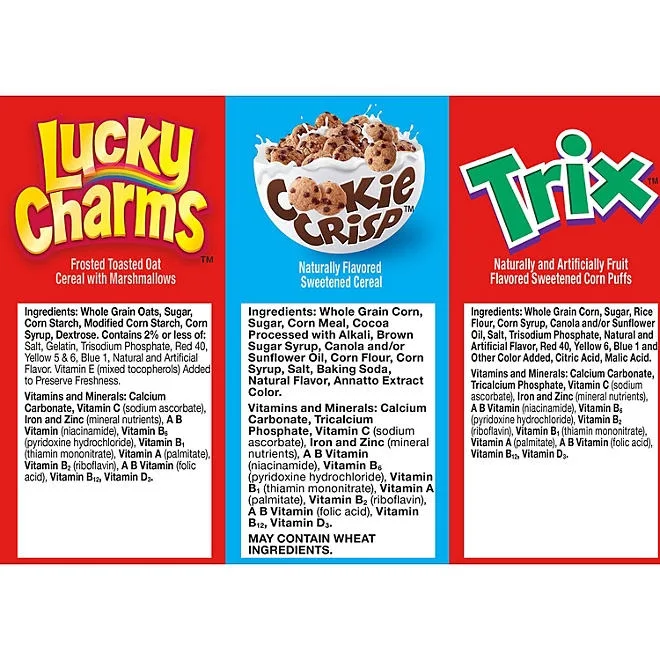 General Mills Cereal, Variety Pack, 38.5 oz. 4